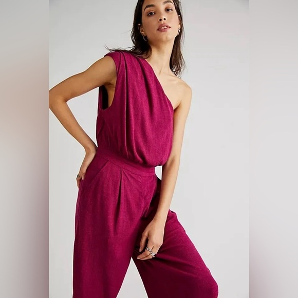 Free People Avery Jumpsuit One Shoulder - Picture 13 of 13